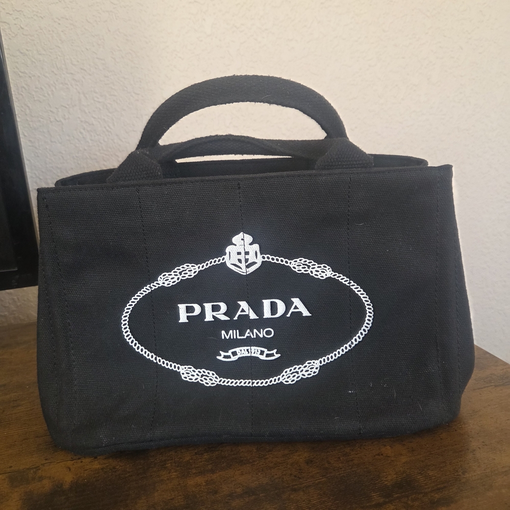 Black Canvas Handbag